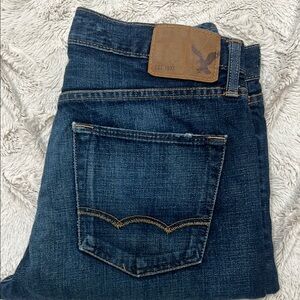 American Eagle Outfitters Blue Jeans Original Taper Classic Indigo Wash 32/30